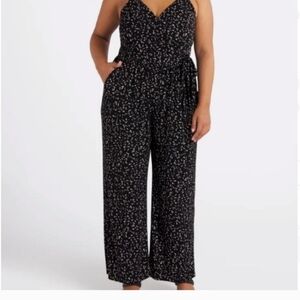 Elegant Black and White Jumpsuit